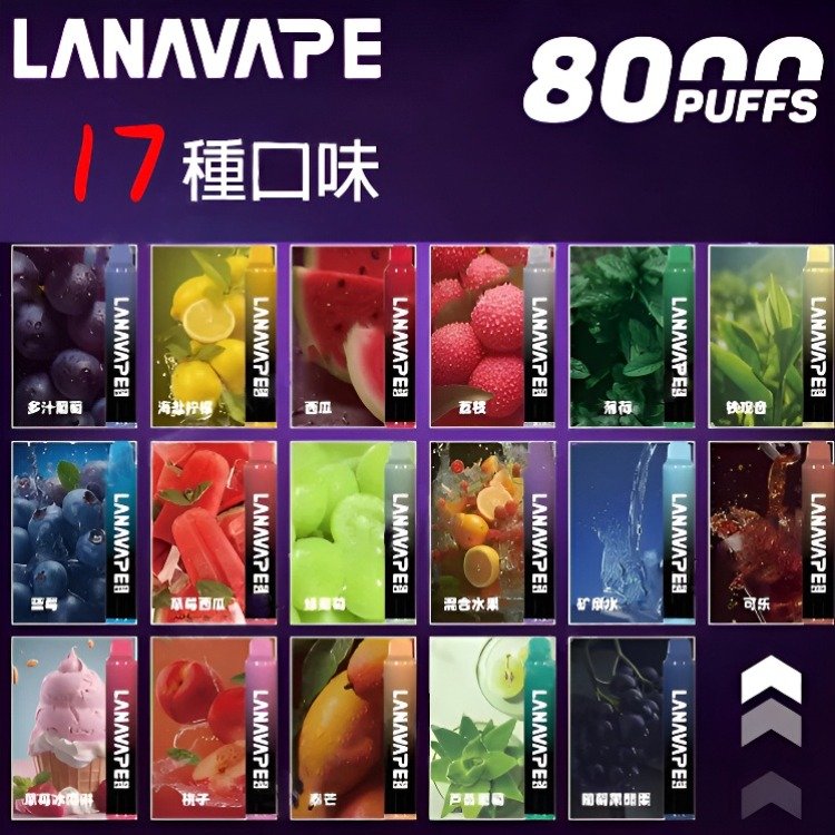 LANA ZOLT 8000 PUFFS 拋棄式電子煙